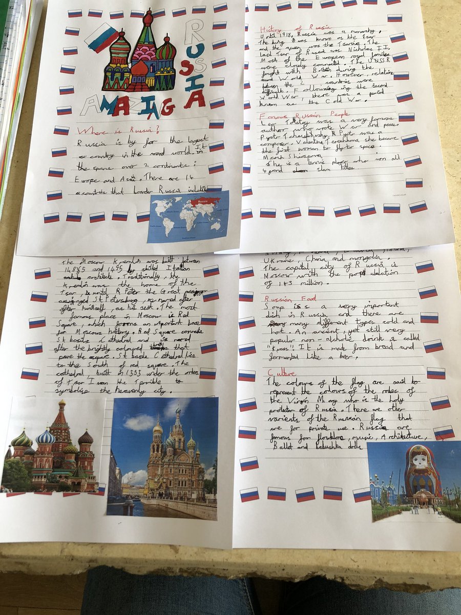 gemfob's tweet photo. @MissDow11 @LarchwoodPS writing challenge completed ..... Finlay chose Russia 😆he can’t wait to show you soon xxx @graybarnard https://t.co/BI89wM354h