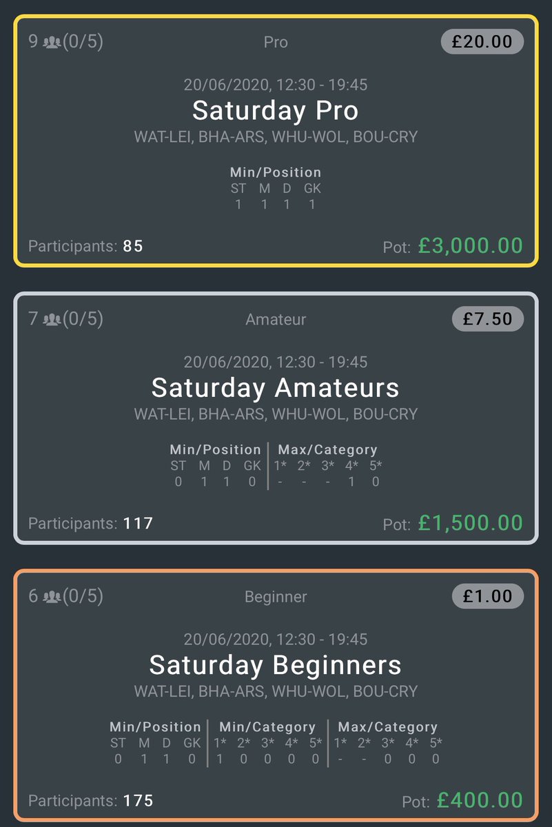 Footstock's tweet photo. 🚨 Gw30+31 tournaments 🚨
All tournaments for the next week now up on the site, an astounding £56k in guarantees 💷
£1700 in freerolls 💷
The first edition of #VirtualFridays on 26th June 🤖
Never been a better time to join #footstock 🔥
https://t.co/u2EkTDHKUi https://t.co/lwxTMMFHV4