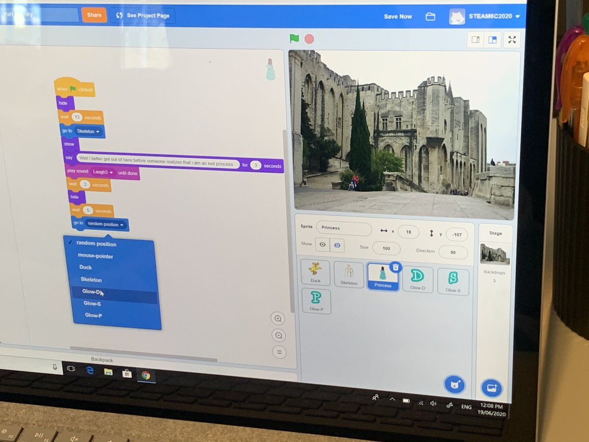 Shrieks and squeals, creaking doors, ghosts and ghoulies!  Creating a #scratch spooky soundscape was so much fun!  #GirlsWhoCode #WomenInSTEM #100DaysOfCode #STEAM #Makerspace <a href="/CodingMasterApp/">Scratch Coding</a>