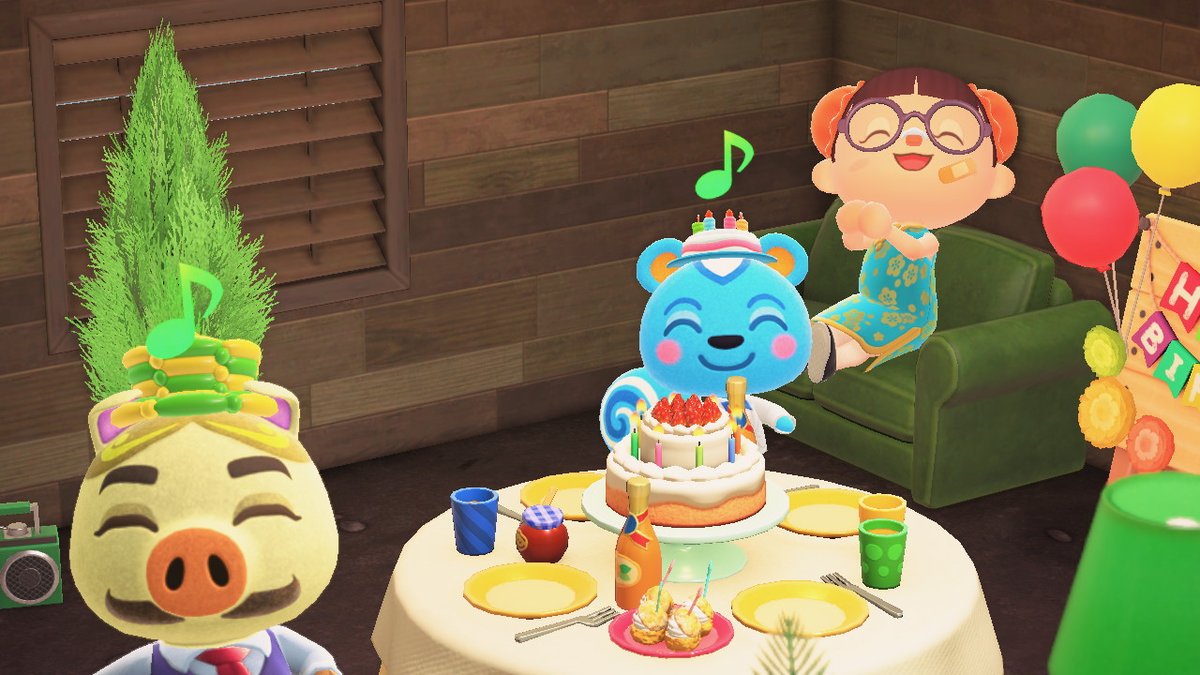 hyukta's tweet photo. more Filbert happy birthday fotos coz he's too cute :D #AnimalCrossing #ACNH #NintendoSwitch https://t.co/rBdeOr2bpt
