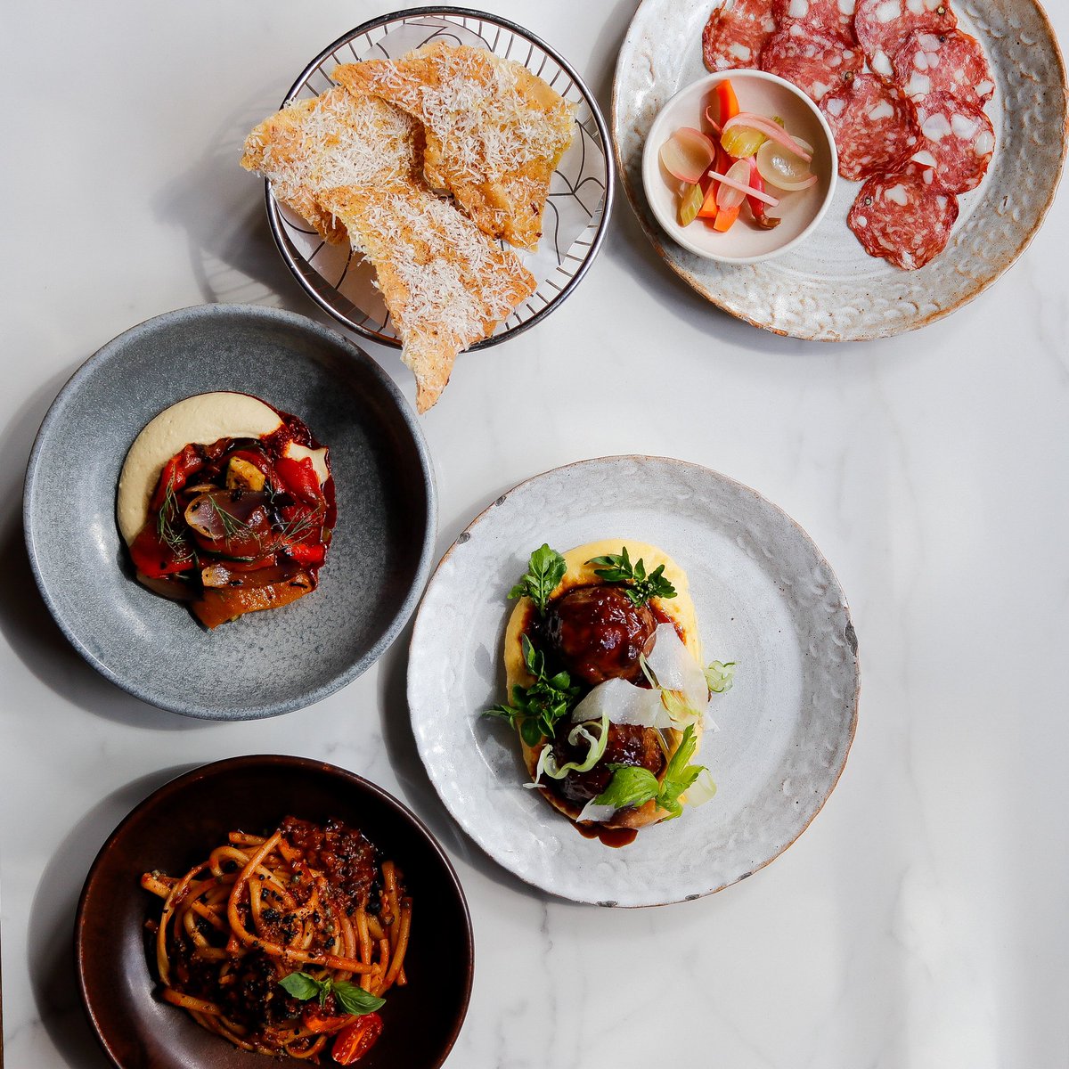 This week’s Luca at Home menu includes pork, fennel and green olive meatballs cooked with onions and marjoram in a rich marsala sauce, and mace and lemon polenta with pecorino and black pepper. To see the full menu or to order, visit luca.bignight.app