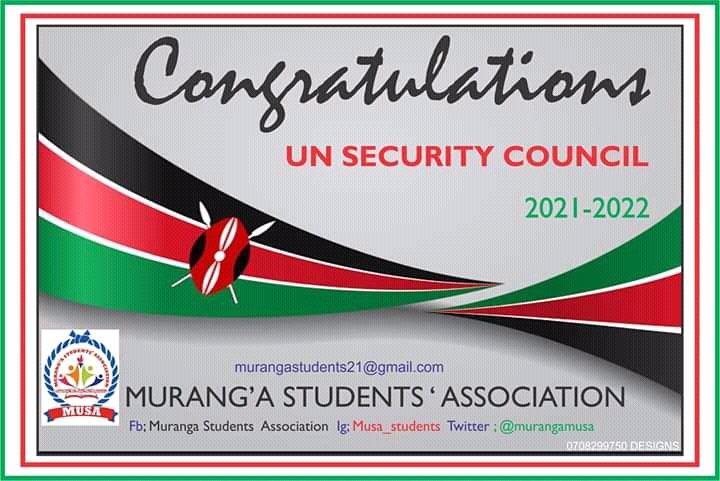 Congratulations Kenya.