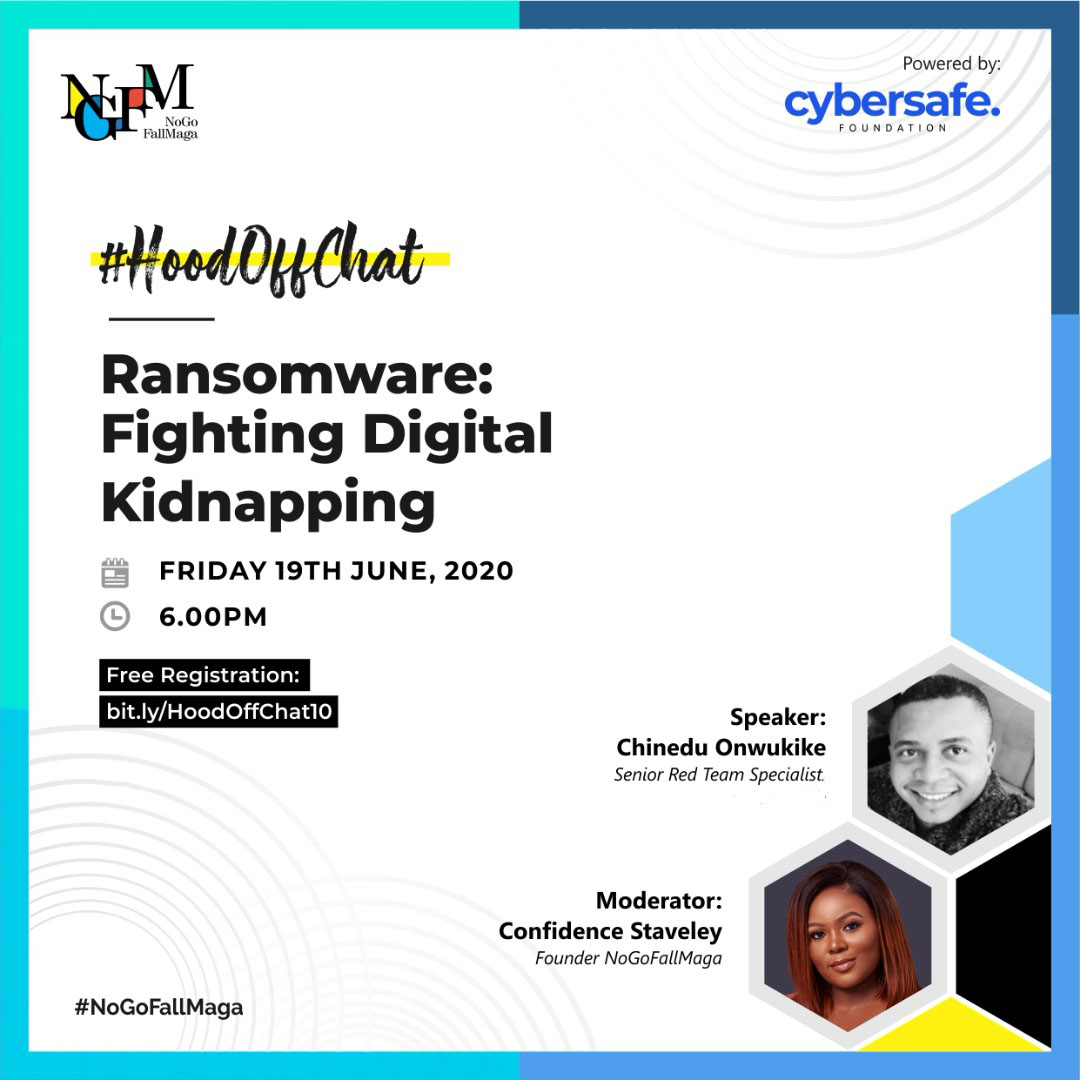 nogofallmaga's tweet photo. It's going down this evening, are you ready? We've still got spaces available, so reserve your spot π
https://t.co/6qiNGKZ3pb
#NoGoFallMaga #HoodOffChat #Ransomware #SocialEngineering #CyberSecurity #CyberAttack #cyber #safety https://t.co/yPxUiNnIyY