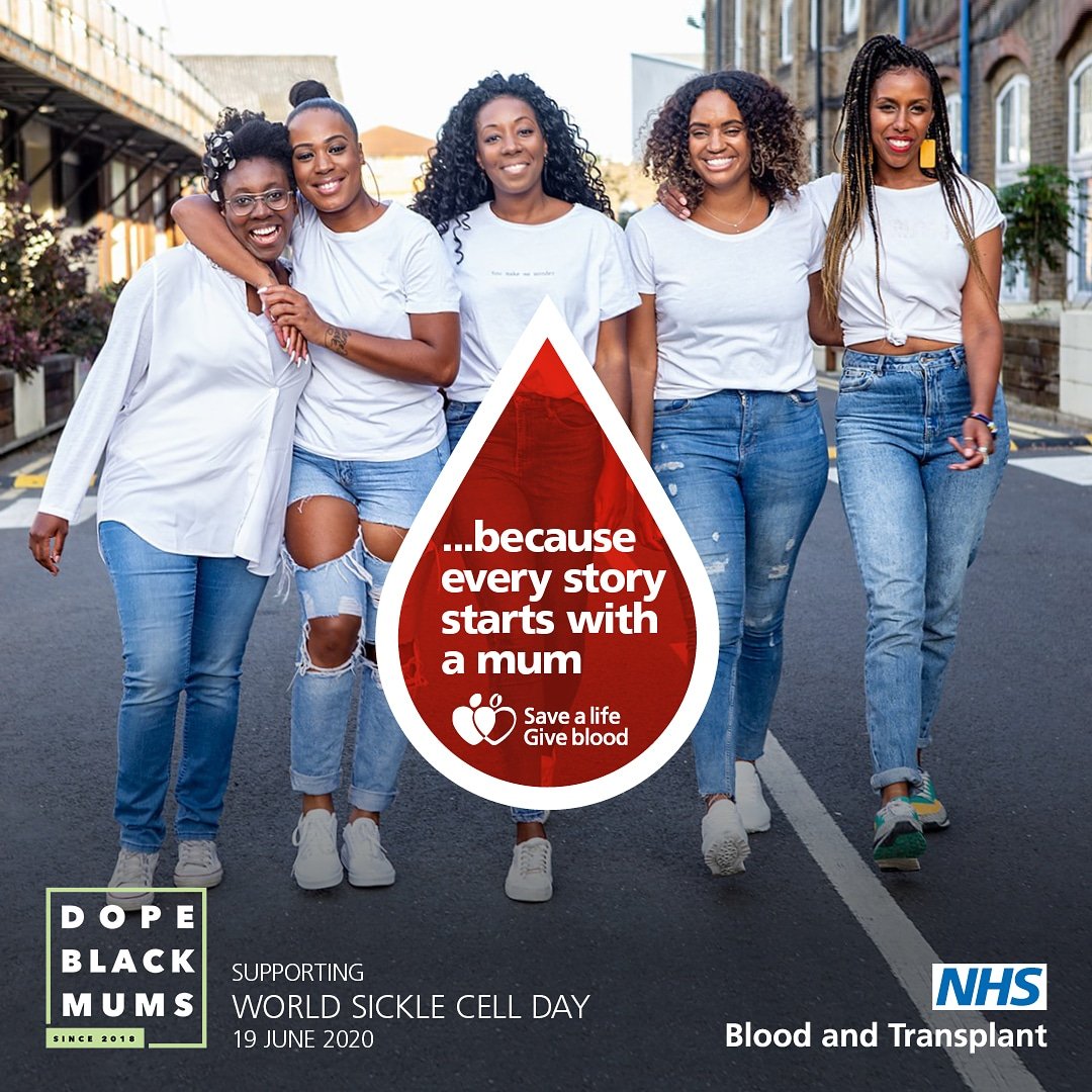 We  @dopeblackmums launched our official partnership with  @GiveBloodNHS earlier this year.World Sickle Cell (SC) Day. SC mainly effects the Black community. Patients require regular blood donations, yet less than 5% of blood donations are from the Black community