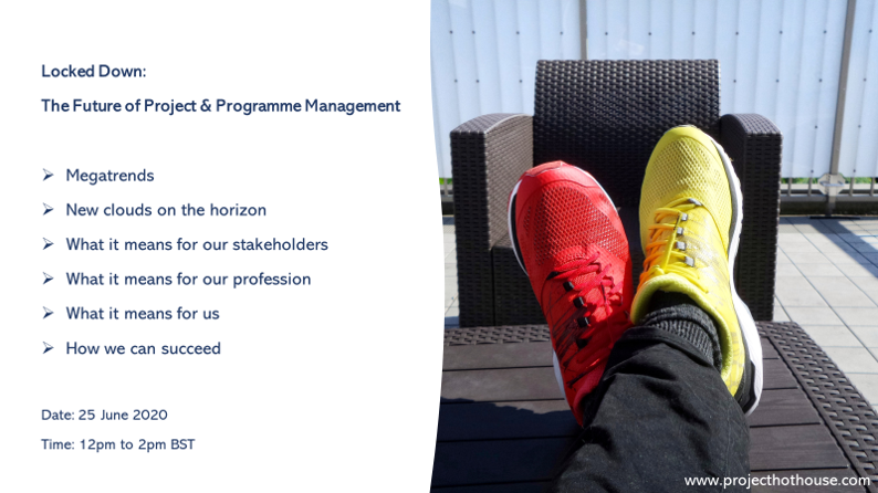 projecthothouse's tweet photo. We are hosting "Locked Down: The Future of Project &amp; Programme Management" on 25 June 12pm - 2pm BST.

To join us, register for free, here: https://t.co/SjRAJlvzvP

#project #pmo #projectmanagers #projectmanagement #programmemanagement #portfoliomanagement #ppm https://t.co/oquq4E3dPZ