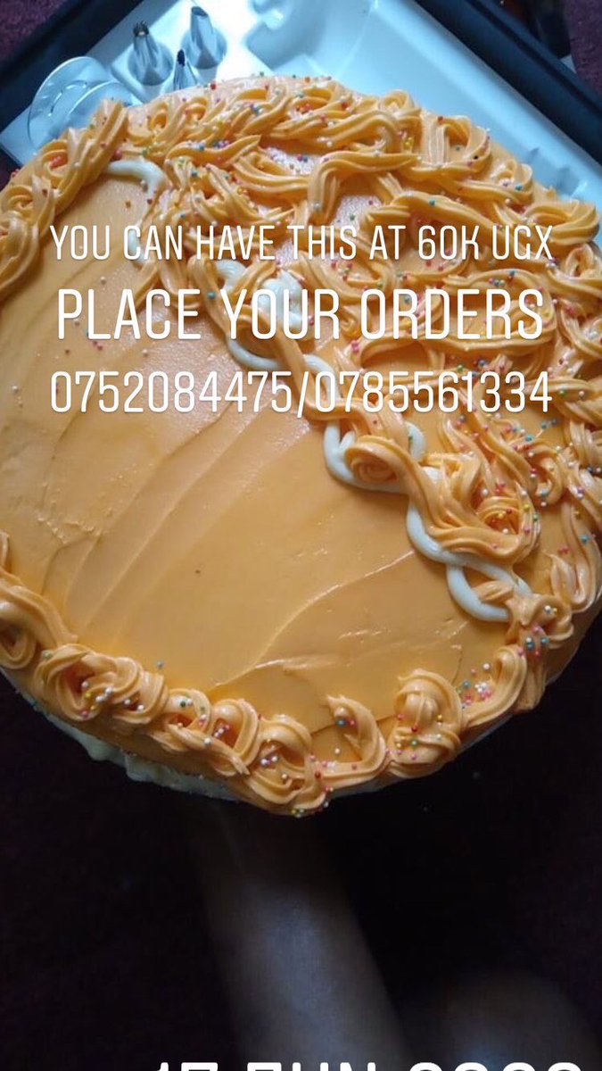 Yacnwv7's tweet photo. AT #LUNJA CAKE 

You can have this @60k ugx 

Place your orders right away on
0752084475/0785561334 https://t.co/0g4qvEEsi6