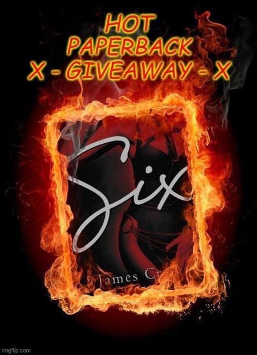kirstylou81's tweet photo. @JamesCrowAuthor has a fantastic giveaway in The EBR Playroom. How would you like to win a signed copy of SIX!!!  

To enter you need to comment on original post❗️
Good Luck 
Here are the links for the group 
⬇️⬇️⬇️⬇️
https://t.co/3tREWSW7iW #book #signed #paperback #giveaway https://t.co/ObC8tRv9wM