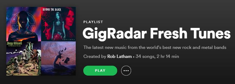 GigRadar (@gig_radar) on Twitter photo Looking for new bands on #NewMusicFriday? Check out our pick of new rock and metal in our new #FreshTunes Spotify playlist.
Week 1 includes <a href="/weareallwars/">𝚠𝚊𝚛𝚜</a>, <a href="/Vivalabearband/">VSteve</a>, <a href="/wehavehalflives/">Halflives</a>, <a href="/thrillhouseok/">Thrillhouse</a>, <a href="/WeAreLightscape/">LIGHTSCAPE</a> and much more.
Listen here: open.spotify.com/playlist/6KCWm… Looking for new bands on #NewMusicFriday? Check out our pick of new rock and metal in our new #FreshTunes Spotify playlist.
Week 1 includes <a href="/weareallwars/">𝚠𝚊𝚛𝚜</a>, <a href="/Vivalabearband/">VSteve</a>, <a href="/wehavehalflives/">Halflives</a>, <a href="/thrillhouseok/">Thrillhouse</a>, <a href="/WeAreLightscape/">LIGHTSCAPE</a> and much more.
Listen here: open.spotify.com/playlist/6KCWm…