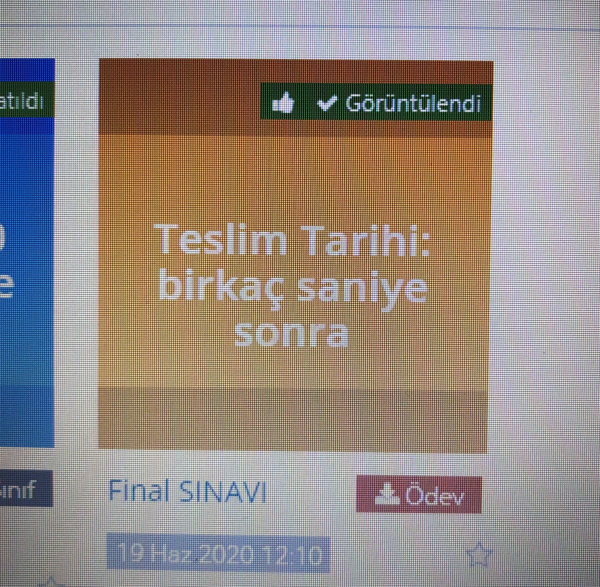 Son sınavın özeti..