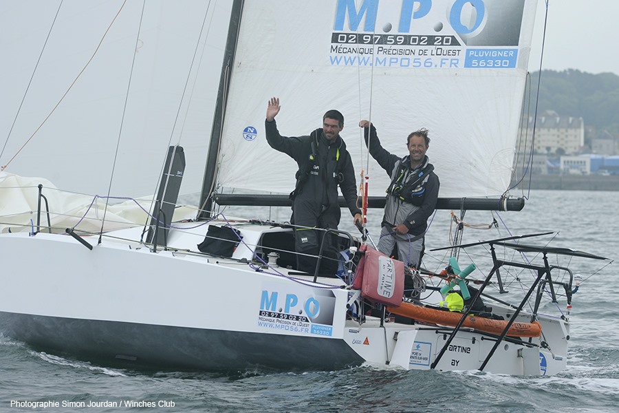 axsail's tweet photo. Souvenir, souvenir... Il y a un an tout juste, on claquait le record du #MiniFastnet avec un coskipper en or ! Merci encore à Thomas Coville @Sodebo_Voile pour cette belle escapade tout en finesse... jamais autant bourriné en Mini ! #courseaularge https://t.co/W7SxcWFoBz