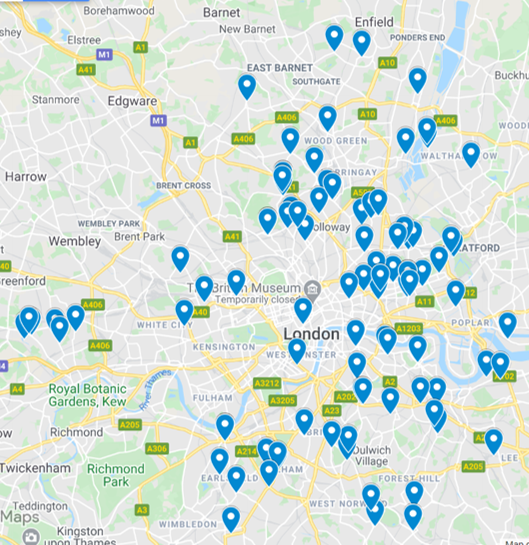 LondonPopups's tweet photo. Find some great beer to drink this weekend with my map of all the pubs, bars and taprooms selling refillable 'growlers' of fresh draught beer.  Now nearly 100 places on the map - let me know any I'm missing https://t.co/GrA0MbADDr https://t.co/H0VRMuQTM6