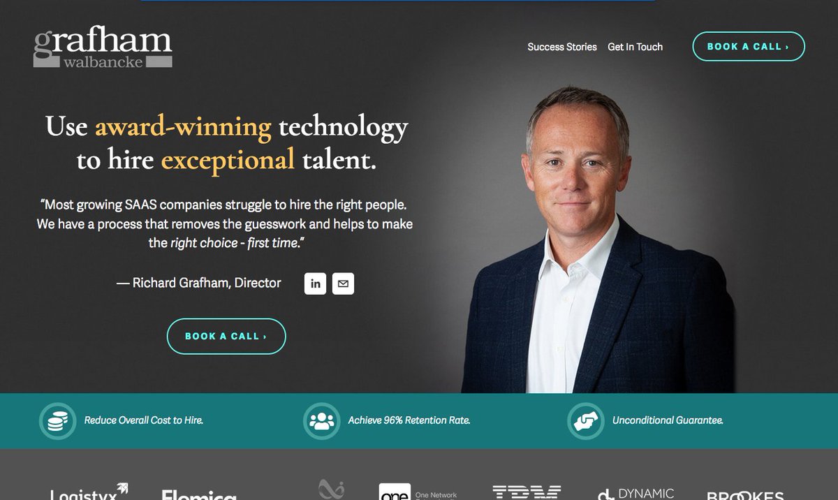 Just launched a sophisticated new website for international SAAS headhunters, Grafham Walbancke: grafhamwalbancke.com