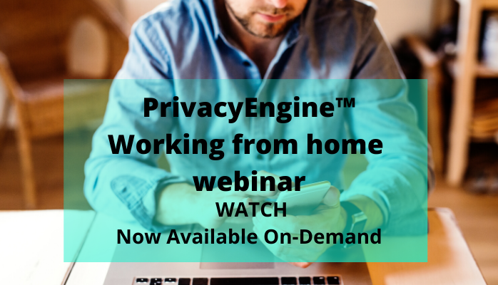 PrivacyEngineDP's tweet photo. If you missed our recent webinar on running a working from home privacy program you can watch it-on-demand now! https://t.co/HbeafFGw7Y
#wfh #privacyprogram #databreach #privacyengine #gdpr https://t.co/yDDMsMCtqK