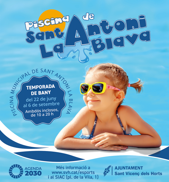 ❗🌊 La piscina d’estiu començarà la temporada el 22 de juny i tancarà el 6 de setembre.
📝 Funcionarà amb reserva prèvia, torns de matí i de tarda i es rebaixen de preus pel veïnat.
👉 Més detalls: buff.ly/3fCkzxJ