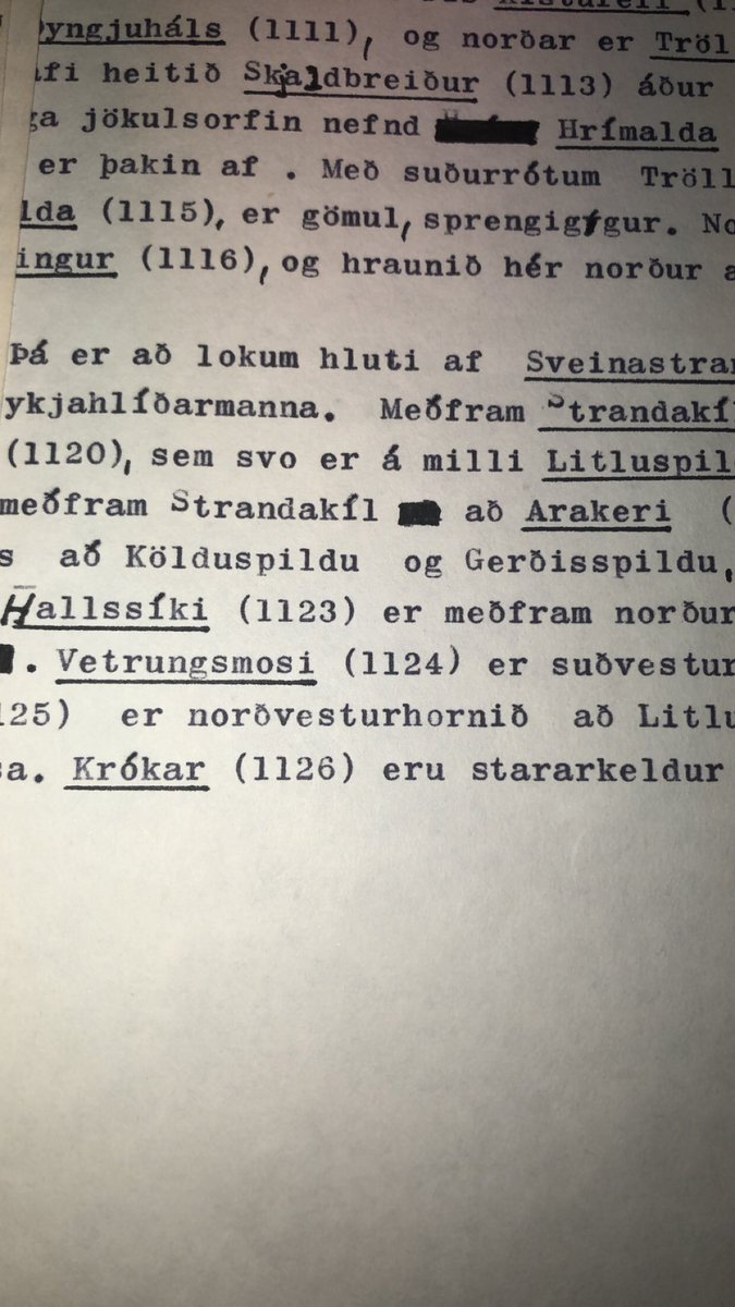 Í lýsingu Reykjahlíðar eru hvorki meira né minna en 1126 örnefni! Það er nýtt met, enda landmesta jörð Íslands.