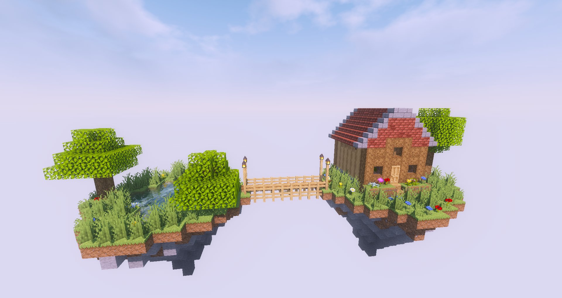 あかさた マイクラで 浮島に小さな家を建ててみました テクスチャ Jicklus 影mod Kuda Shaders マイクラ Minecraft Jicklus Biomesoplenty T Co Ojs52wxf3z Twitter