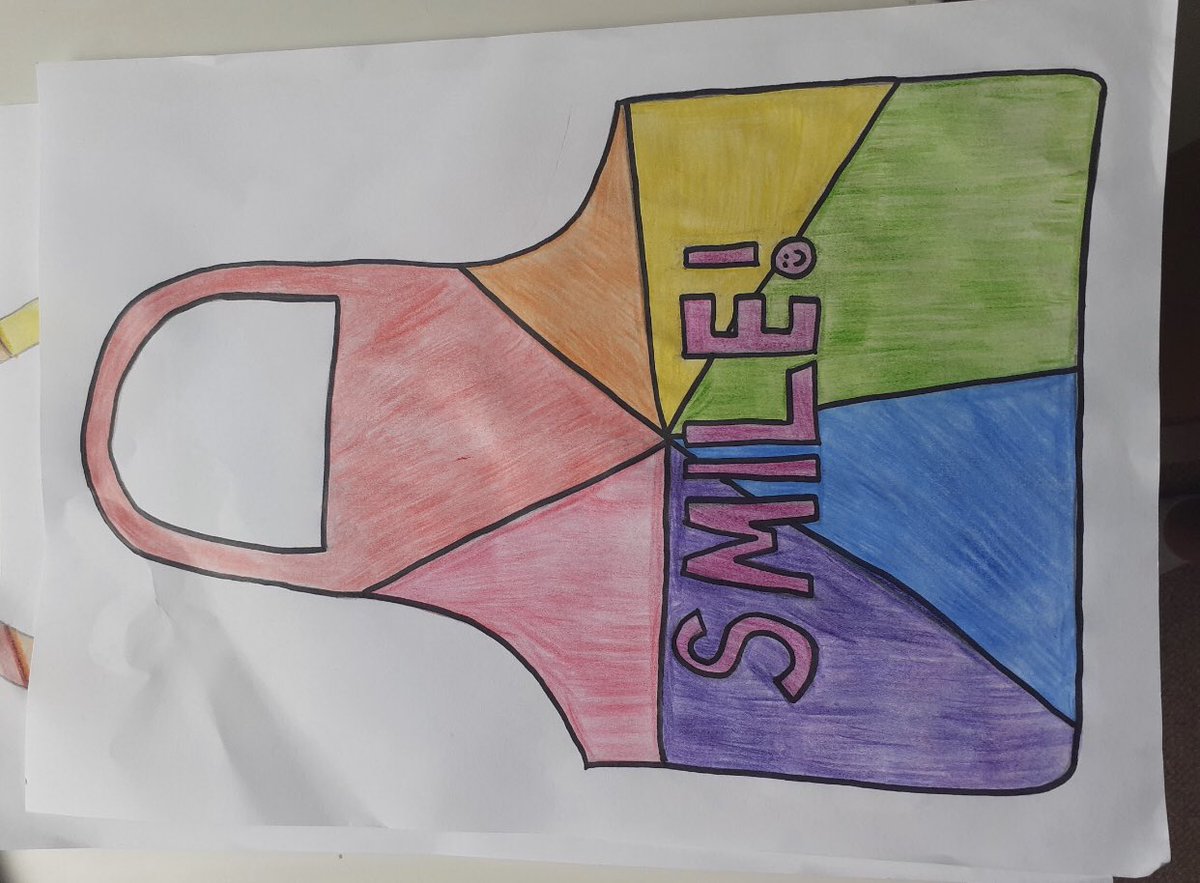 Disgyblion blwyddyn 7 yn Dylunio ffedogau am weithwyr allweddol 🌈💙 Ymdrech da 👍🏼
Year 7 designing aprons for key workers 🌈💙 Great effort 👍🏼
#covid19 #blwyddyn7 #glantaf #tecstilau #caerdydd #dylunio