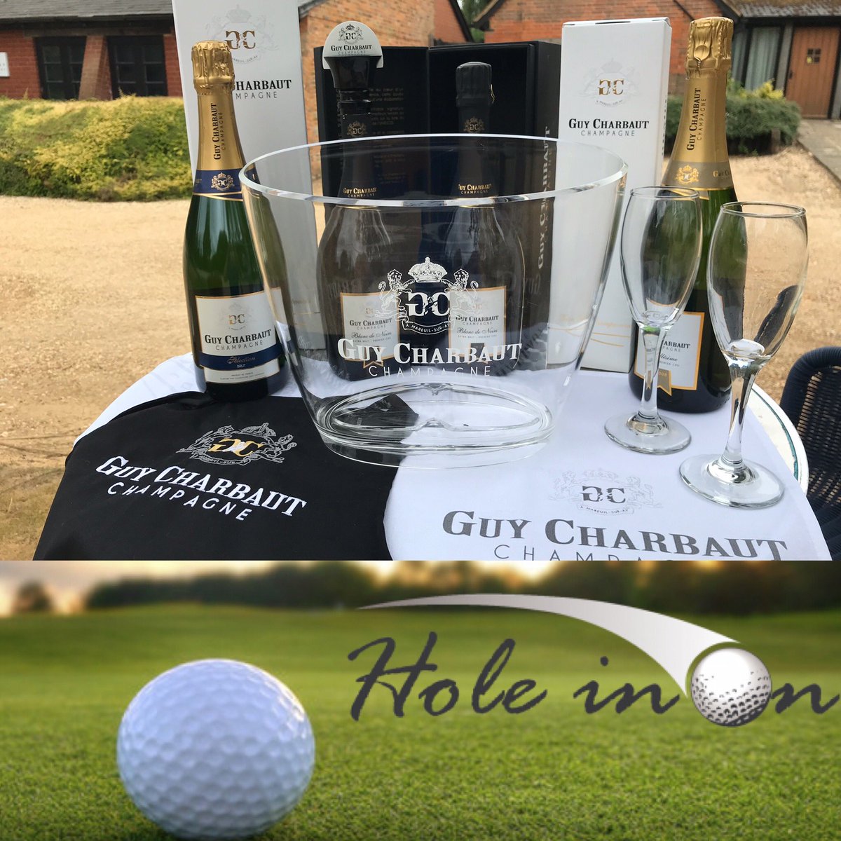 Celebrate 🎉 a hole in one with Guy Charbaut Champagne 🥂 🍾 🏌️‍♂️ ⛳️