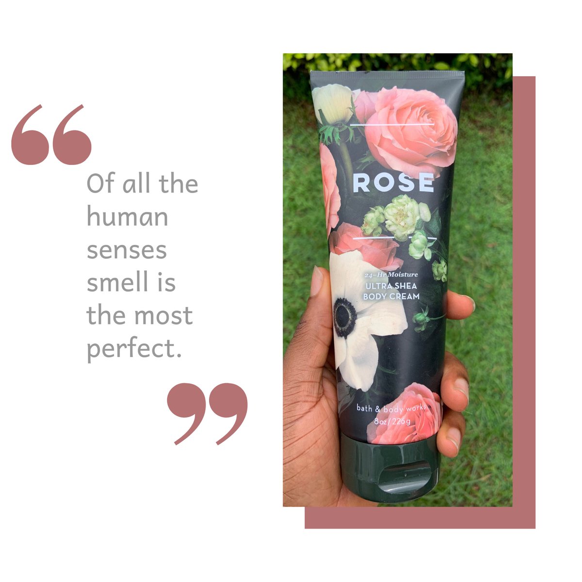 “Rose”Like the flower that blooms your body deserves to radiate and capture the hearts of many with this fragrance.•Certified 24hours moisture•Price: N6,000•To order send a dm/WhatsApp   #Rose   #Flowers   #scentedlotions   #Fragrance