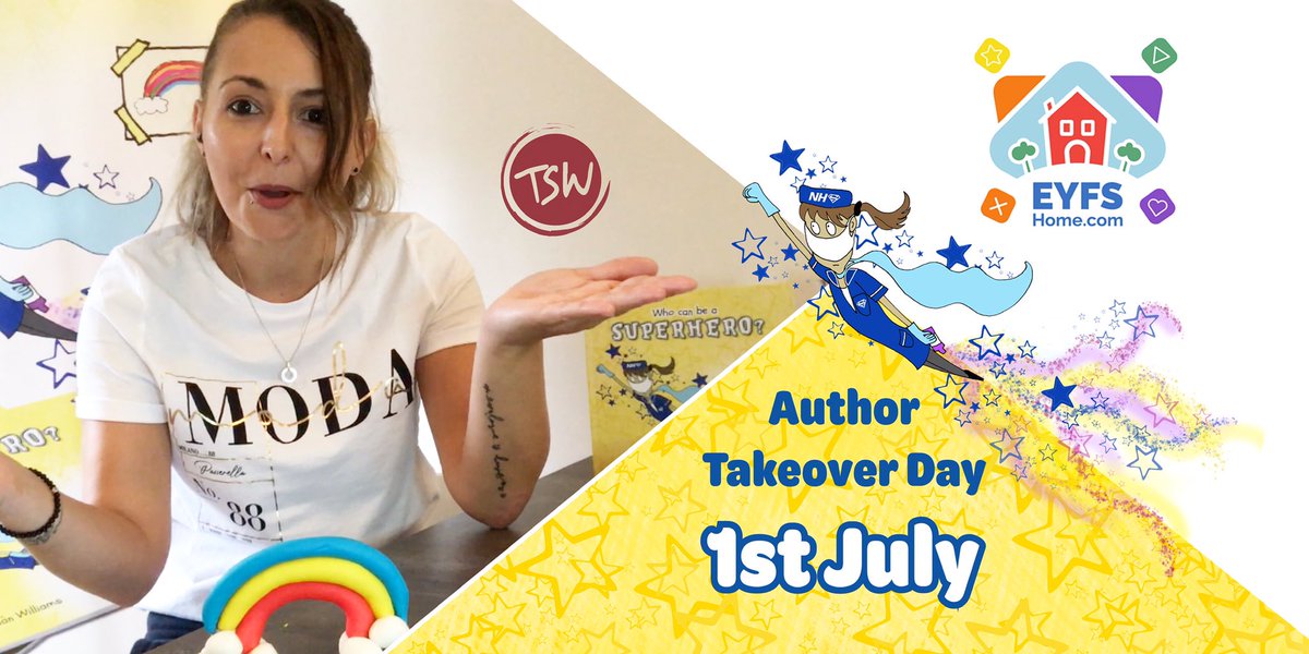 Can’t wait for my #author takeover day with <a href="/EYFShome/">EYFSHome</a> 🙌🏼 great activities planned for early years at home! Plus see a full reading of my latest #childrens book- Who Can Be A Superhero?  bit.ly/Superhero-Book Don’t miss it! <a href="/telfordlibs/">Telford & Wrekin Libraries</a> <a href="/TelfordWrekin/">Telford & Wrekin Council</a> <a href="/telfordlive/">Telford Live!</a>