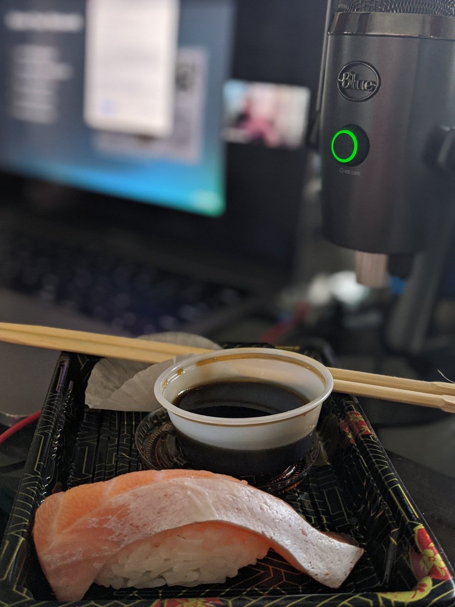 brysonbort's tweet image. Salmon belly nigiri for evening presentation @ISSA_NOVA @SFISSA on #adversarialemulation #redteam #purpleteam with @jorgeorchilles.