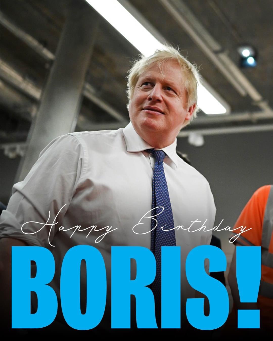 Wishing our Prime Minister Boris Johnson a very happy birthday! 