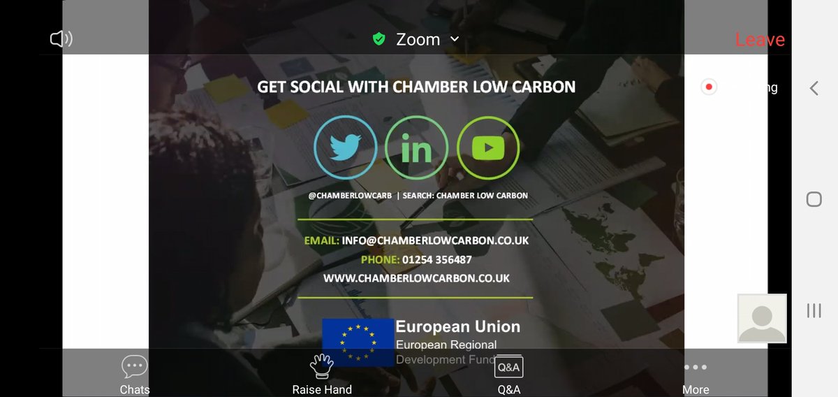 Thank you <a href="/chamberlowcarb/">Chamber Low Carbon</a> for webinar.
