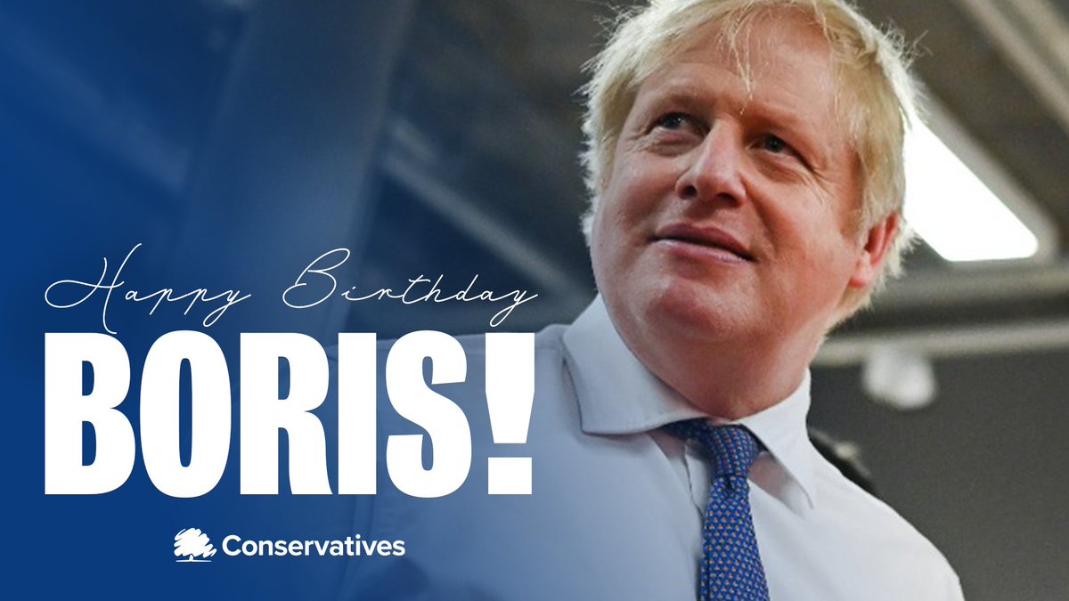 Wishing Prime Minister <a href="/BorisJohnson/">Boris Johnson</a> a very happy birthday! 🎂