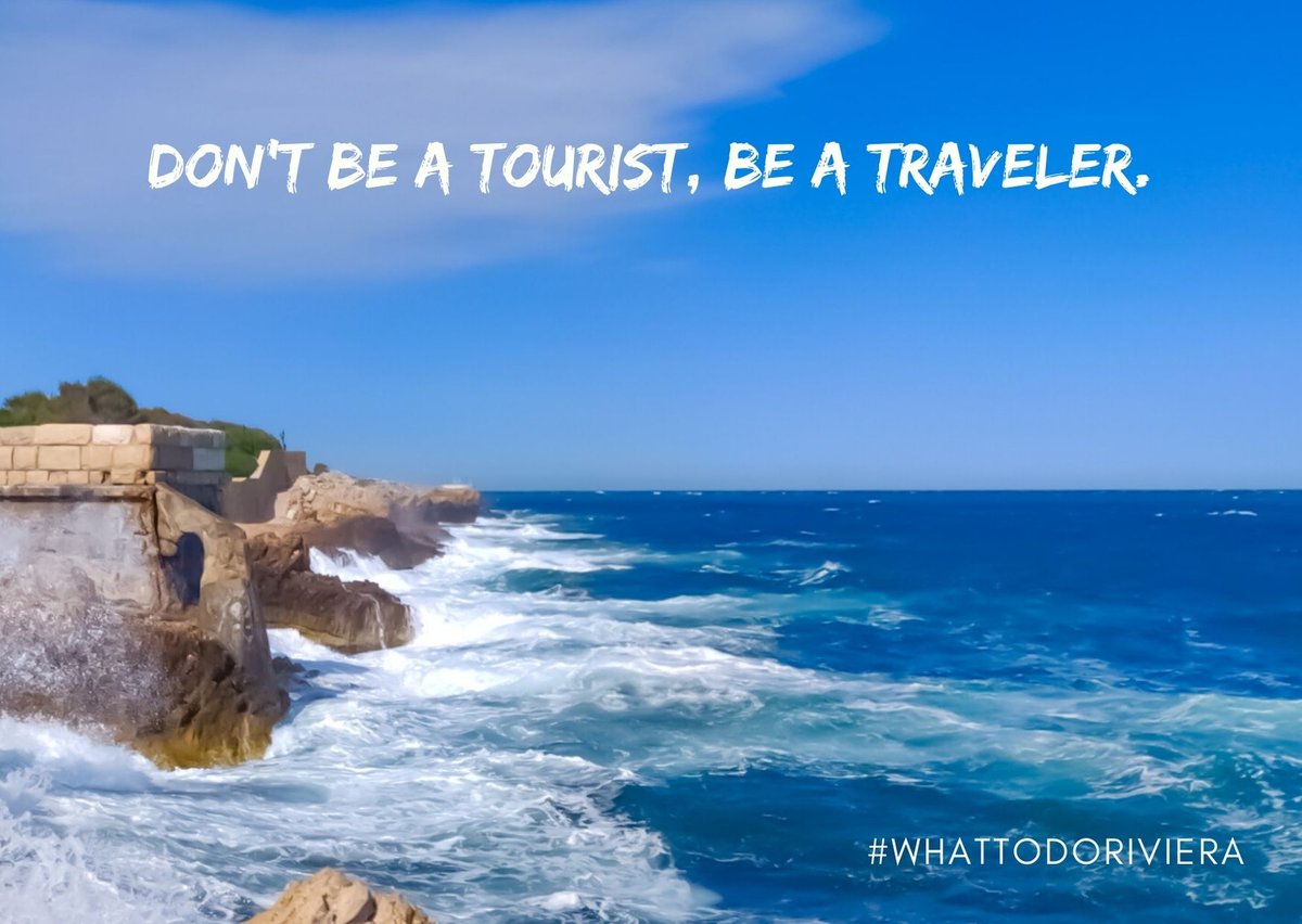 To be a traveler :- Don't Rush🏃, Don't fly🚗, Don't eat McDonalds🍔,  Walk🚶, Make local friends, Taste local food & drinks🍷, Hire a passionate guide🤷‍♀️.   
#antibesfreewalkingtours #whattodoantibes #whattodoriviera #antibes #frenchriviera #cannes #nice #freetours #ecotourism