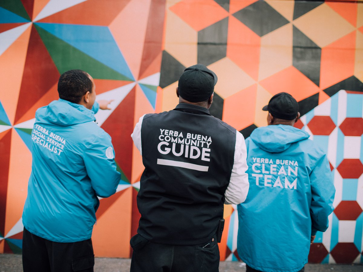 Streetplusinfo's tweet image. The @YBCBD #CleanTeam and #CommunityGuides are always ready to lend a helping hand. They proudly partner with the community to create a cleaner, safer, more enjoyable district for all. #Streetplus #Ambassadors #CleanSafeFriendly #yerbabuena