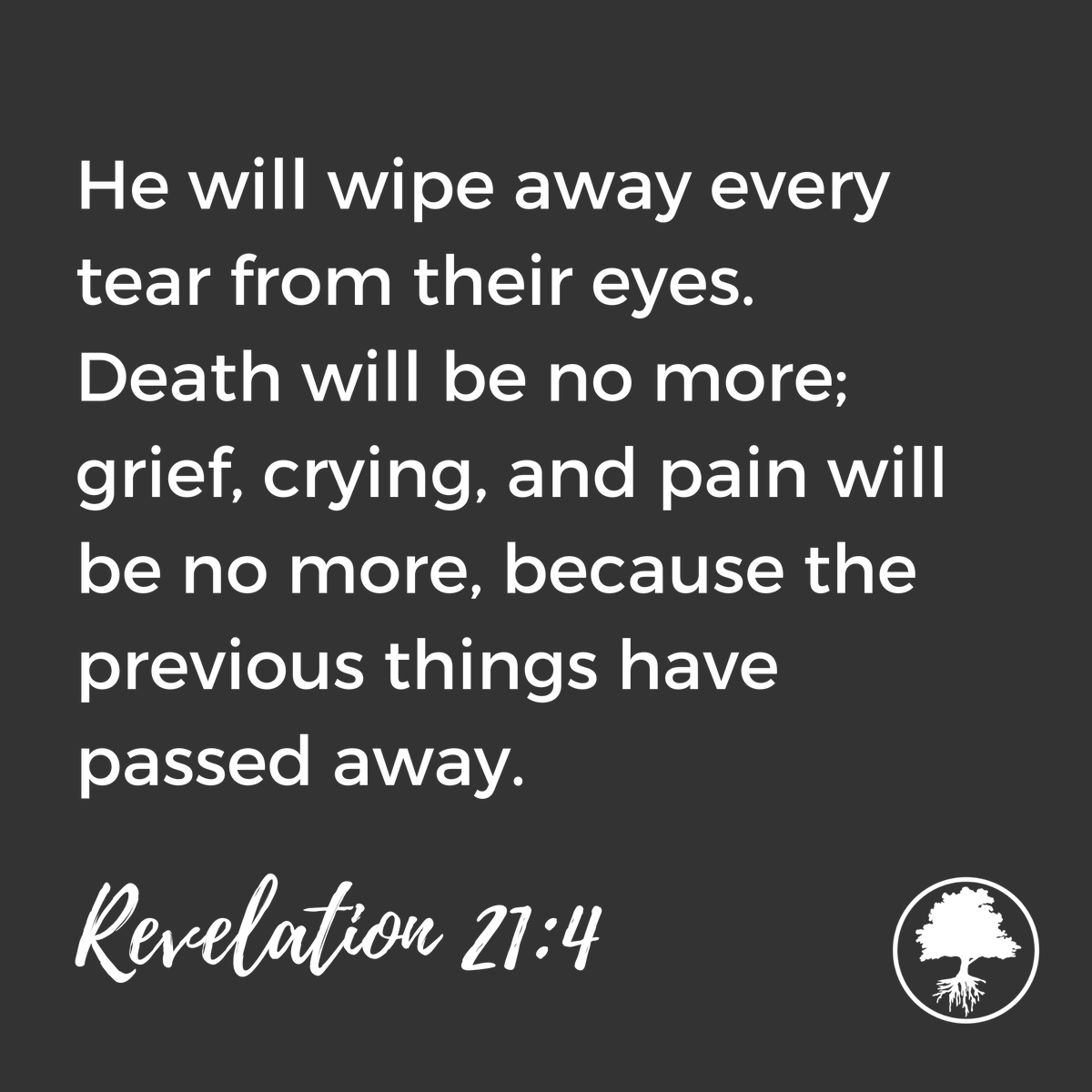 FBCChoctawOK's tweet photo. “He will wipe away every tear from their eyes. Death will be no more; grief, crying, and pain will be no more, because the previous things have passed away.”
Revelation 21:4 https://t.co/alluXqSZjJ