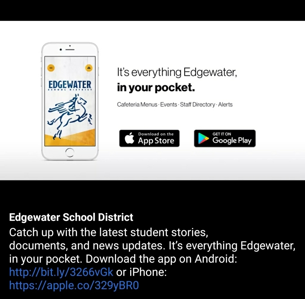 Are you set up to receive push notifications on your mobile device from our district's app? Don't miss out on important school updates! Go to Settings, then Notifications, and select your school on our Edgewater SD app today.