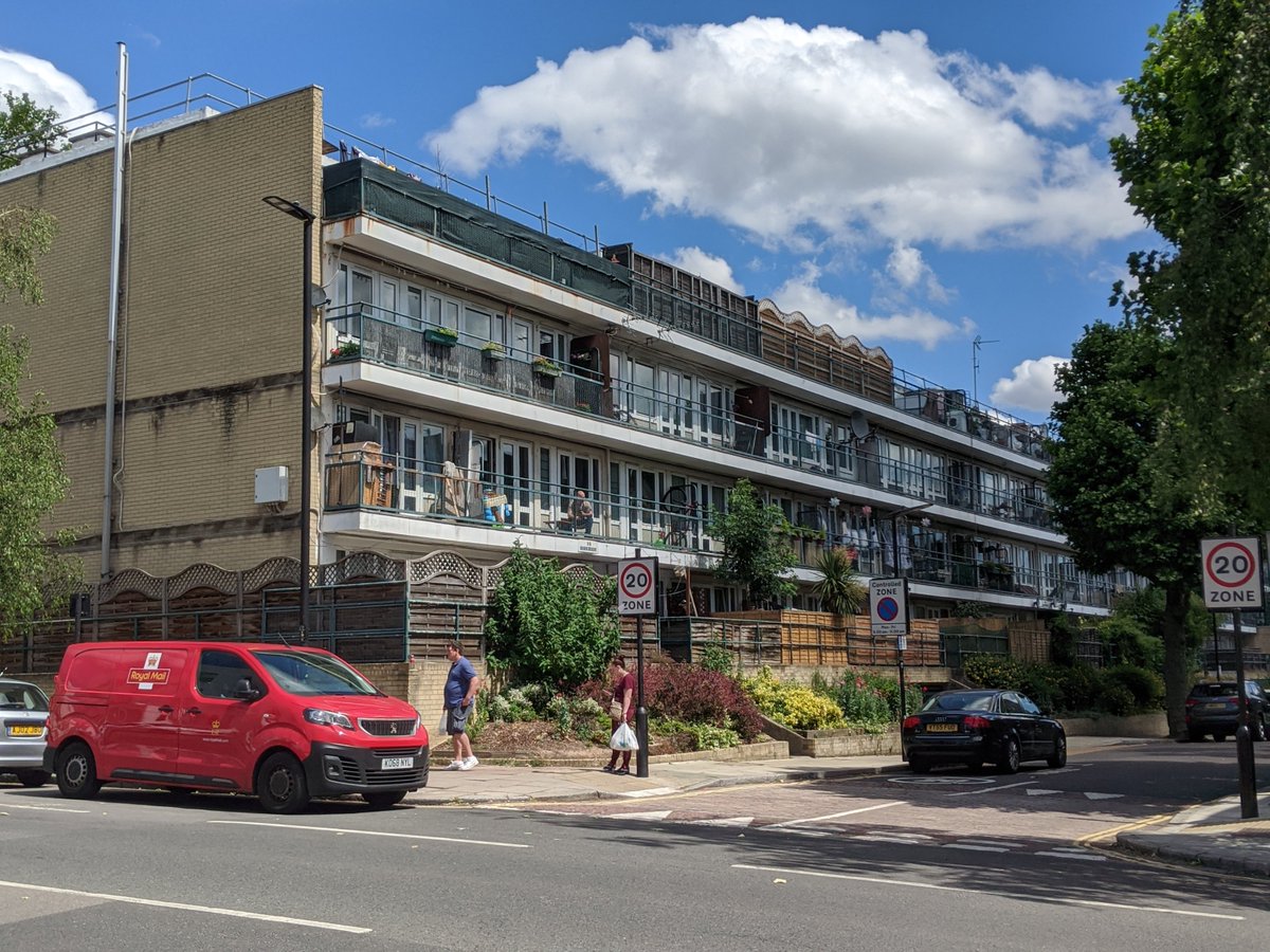 5/ Gilden Crescent - almost a High-Tech design so maybe built by Camden in the late 1970s (but I stand to be corrected).