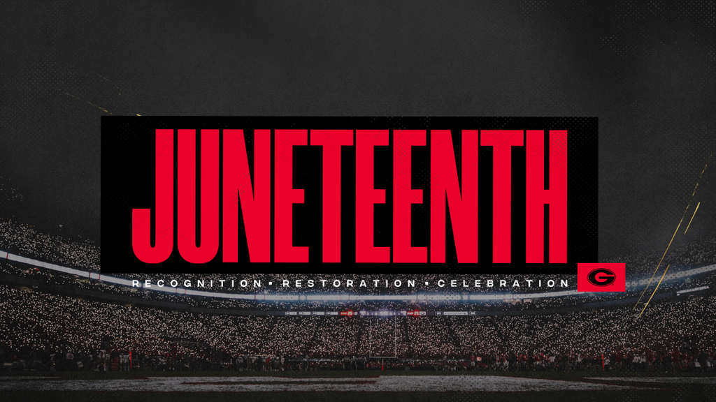 GeorgiaFootball's tweet photo. Today we recognize &amp; honor #Juneteenth https://t.co/V1OvQm2nWU