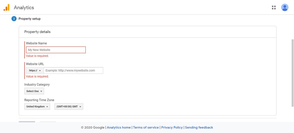 11. g. Berikutnya adalah Property Setup. Oh ya, satu akun GA (yang kita buat di poin a) bisa dipakai untuk beberapa website sekaligus. Tiap web disebut property.