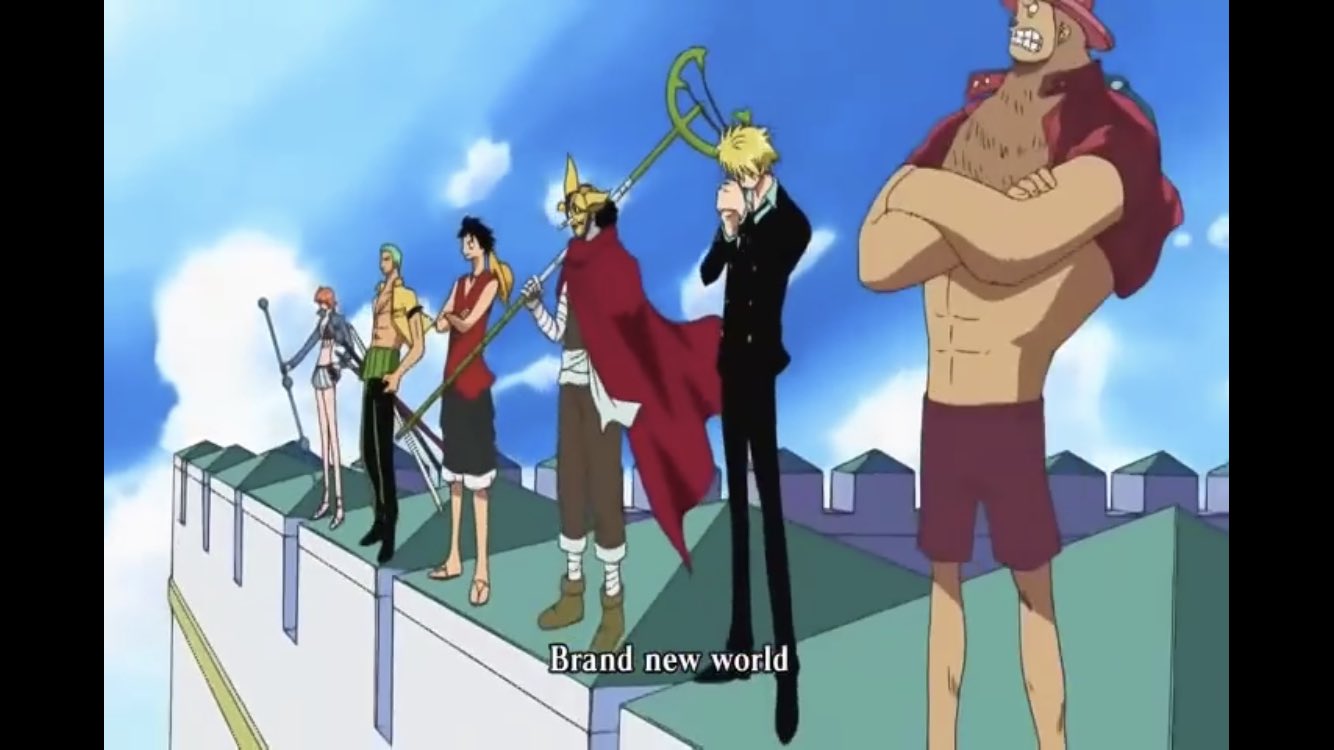 טוויטר たかひー ポラリスʕ ﻌ ʔ בטוויטר 艸 夜更かししてエニエスロビー編を見ちゃってた Op曲のd 51 Brand New World に合わせて最後cp9と麦わらの一味が対峙するの何度見てもめっちゃ好きやわ Onepiece エニエスロビー T Co Zhfpief9g1