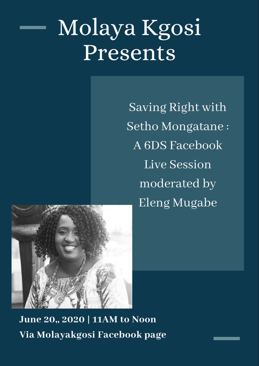 MizPoloko's tweet image. Don't forget to Join us. @MolayaKgosi is back with #6DS, Loved the first series. Surely this one will be just as exciting