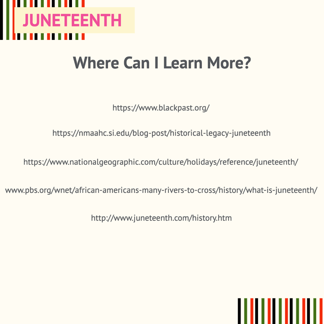 Today we celebrate freedom. Juneteenth marks the date, two years after the Emancipation Proclamation, when over 250,000 enslaved people in Texas were liberated. While it is a day of celebration for most, it also serves as a reminder that justice and freedom for (1)