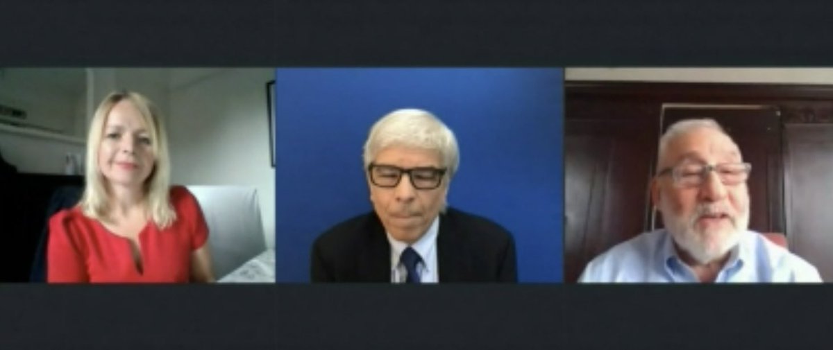 GeniusWorks's tweet photo. Speeding up the long slow recovery ... why we should be taking bolder action now ... and using it to address the big issues of social inequality and environmental crisis ... a fabulous discussion between Paul Romer and Joe Stiglitz with Susannah Streeter: https://t.co/xxnUP71Ix6 https://t.co/ZEv7mYWwzu