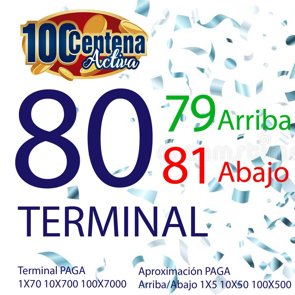 centenaactiva's tweet image. RESULTADO DE SORTEO 
Centena Activa 
19/06/2020 
12:15 PM 
TERMINAL 80  
#19Jun