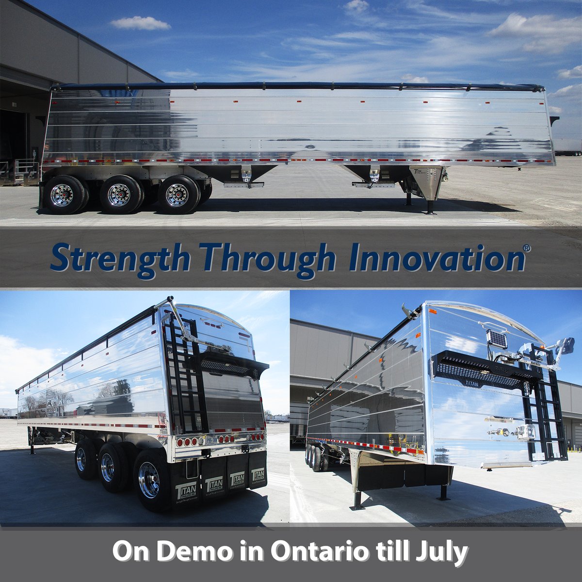 Titanthinwall's tweet image. Last call!

Available for demo in Ontario till July.  

Learn more here: ow.ly/uwT450AcEE8

#polishedhopper #grainhauler #titantrailers #grainhopper #ontag