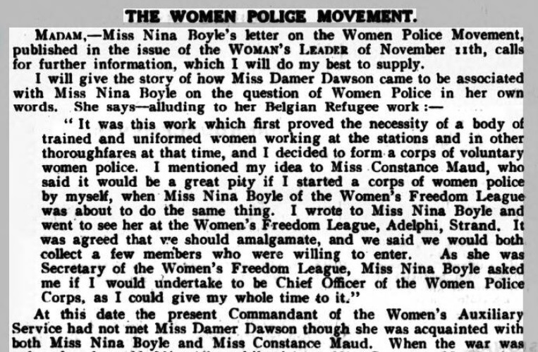 MPSHeritage's tweet photo. Belgian refugees in London from 1914 onwards (and their 'moral hygiene') proved a major catalyst for the Women's Police Service, one of the forerunners of the Met's patrolwomen, as this 1921 correspondence shows... #WorldRefugeeDay #WorldRefugeeday2020 #WRD2020 https://t.co/KsFWsLCaoT