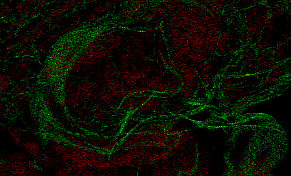 Sc1naps's tweet photo. Here's the final piรจce de rรฉsistance I've submitted to #obhm @OHBM_BrainArt under the "failed attempt/bug/artifact" category
"cortical alignment failure in nostalgic console green" https://t.co/fOO4c0pYUp