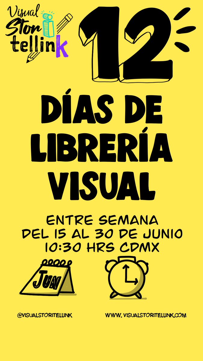 Hasta el 30 de junio estaré habiendo live en Instagram por si quieren acompañarme a las 10:30 am a dibujar una librería visual
instagram.com/visualstoritel…