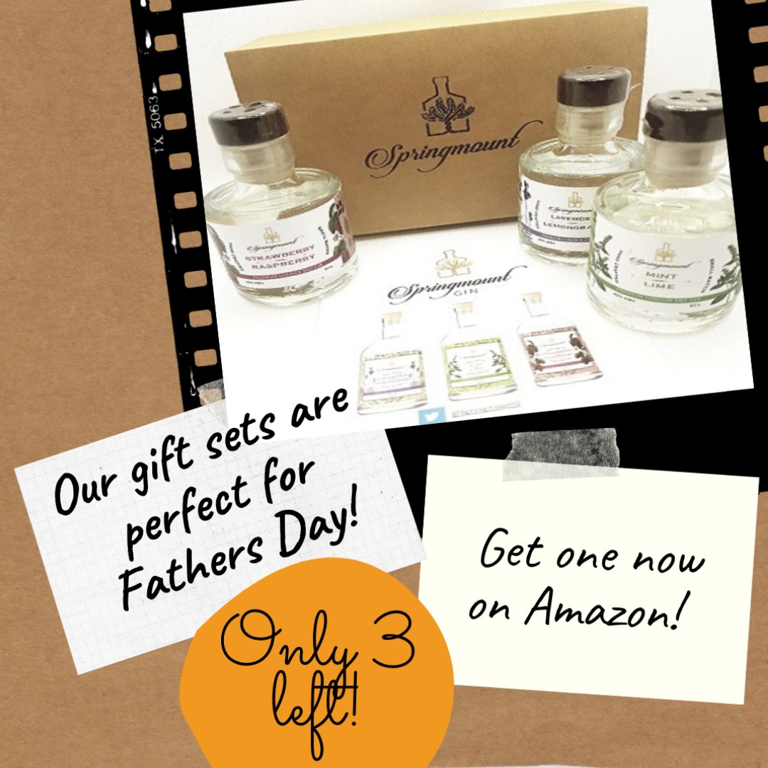 SpringmountG's tweet image. If you've been rather relaxed about Fathers Day this year or the worries of the world have gotten in the way - Amazon can still deliver in time for Sunday! Only three left in stock! amzn.to/3d9MEL7  

#springmountspirits #springmountgin
