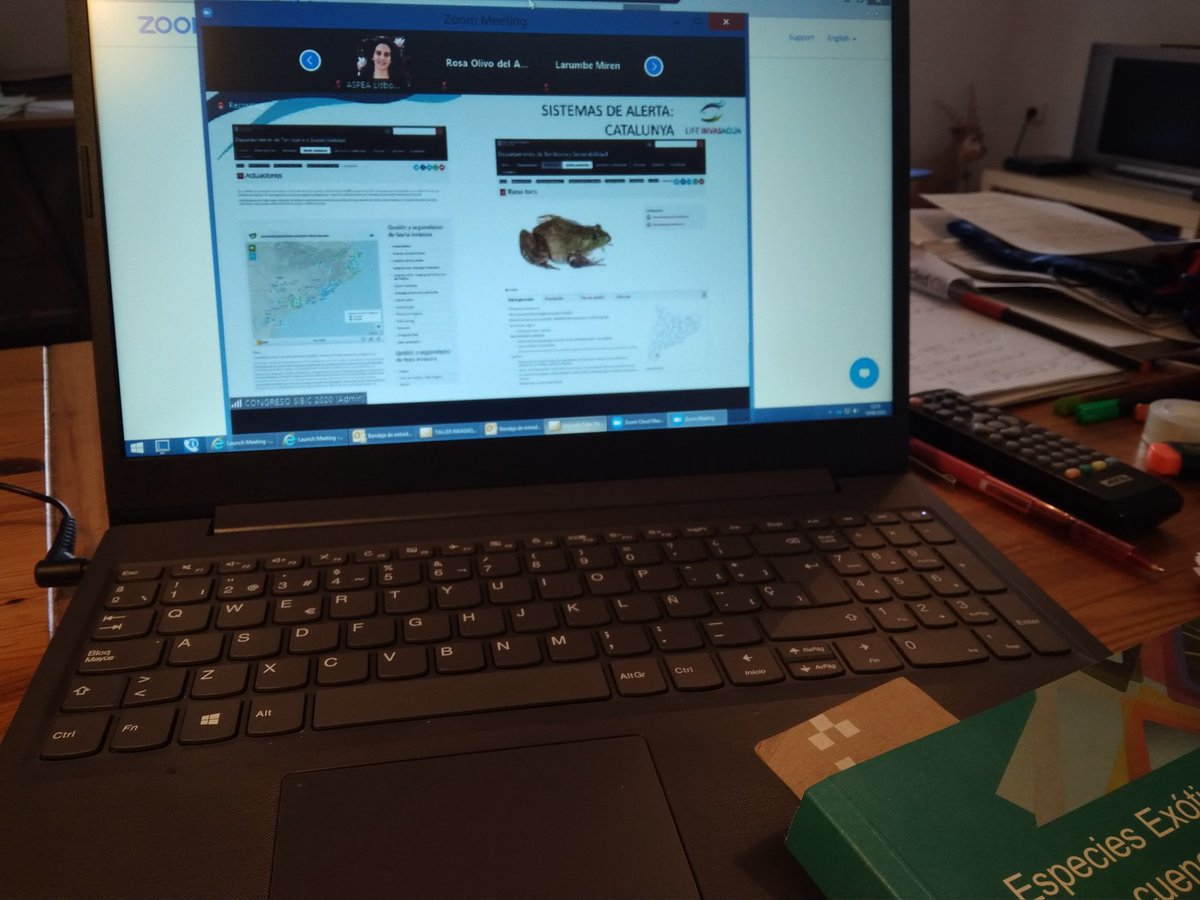 siscomanas's tweet photo. Día intenso en #sibic2020 @LifeInvasaqua, legislación, efecto bambi, pedagogía, divulgación, mucho trabajo x hacer.. Y desde casa y con tiempo incluso para tender ropa entre talleres! No es lo mismo pero es el camino Felicidades y gracias x el esfuerzo @2020Sibic @fjOlivaPaterna https://t.co/jU6eOepES9