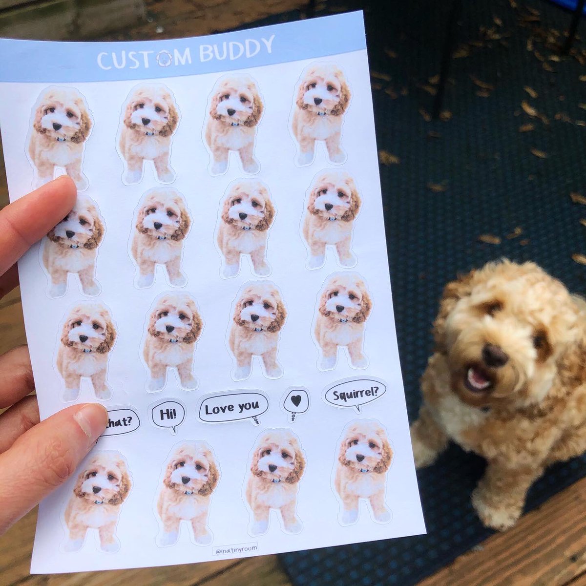 Inatinyroom's tweet photo. Are you a #petlover? Would it be more fun if we make their #sticker? I already made one for mine.๐ Here >> https://t.co/g5cLOjBUxC Anyone would like to get to know her? I would love to know yours! โค๏ธ
#petsticker #dogsticker #catstickers #travelnot #travelnotebook #bujo #planner https://t.co/GpznJeiePX