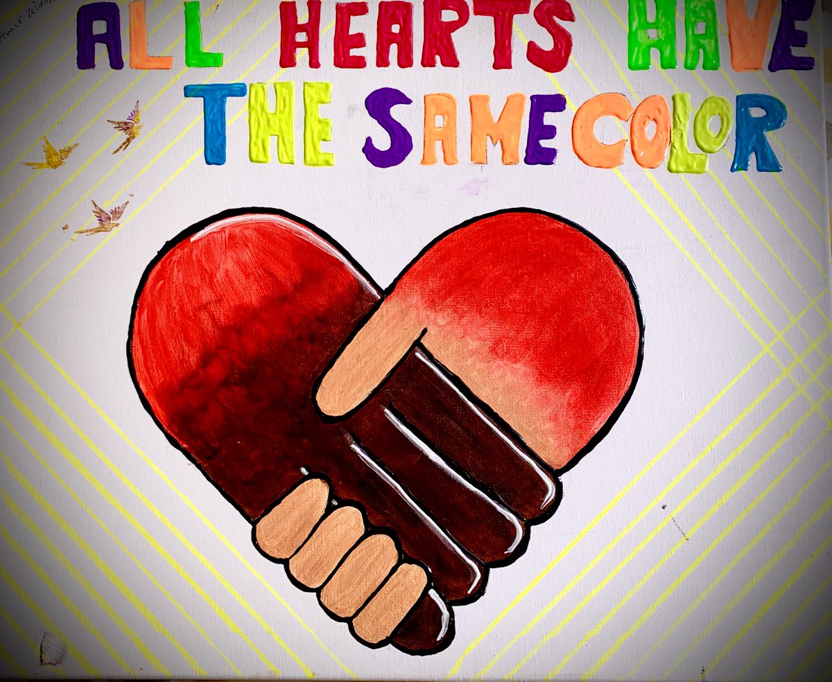 tweetMCSCS's tweet photo. In Kindergarten, students were asked to make something to show how they can say something for our lesson on Racism/Equity. Amir made the heart hands poster! @MayorWildaDiaz @NJPCSA @DrLRepollet @DrJB__ @ARHasanEdS @LtGovOliver @Ninacharters @NewJerseyDOE #EqualityForAll https://t.co/y8WwCvpZKK