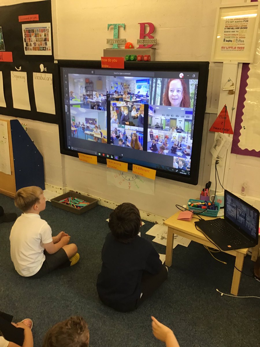 We enjoyed our learning hero assembly and quiz this morning. It was great to see our friends on the screen!