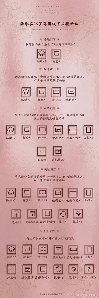 20. Taeyong's birthday support by ctyongfs' Star Paradise 'Zhengzhou StationTime: August 1stLocation: CAFFEEBENE 1st FloorMore info: 不不不不想不开心